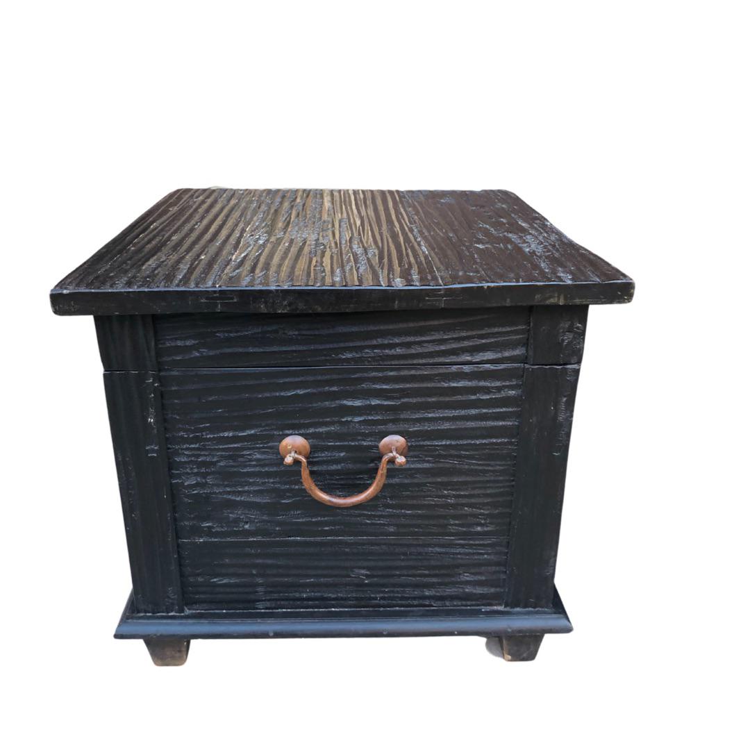 Antique Trunk Chest Side Tables - a Pair