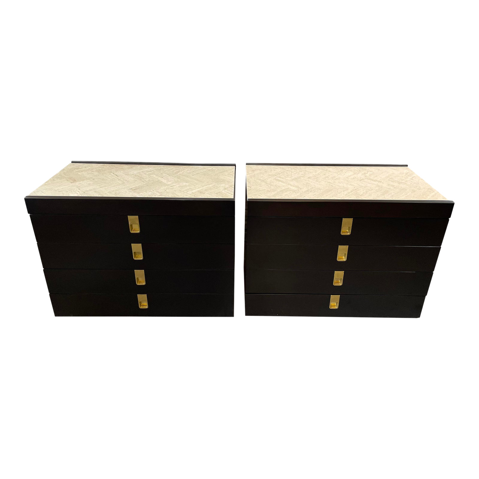 Brian Palmer for Baker 1970s Vintage Nightstands - a Pair