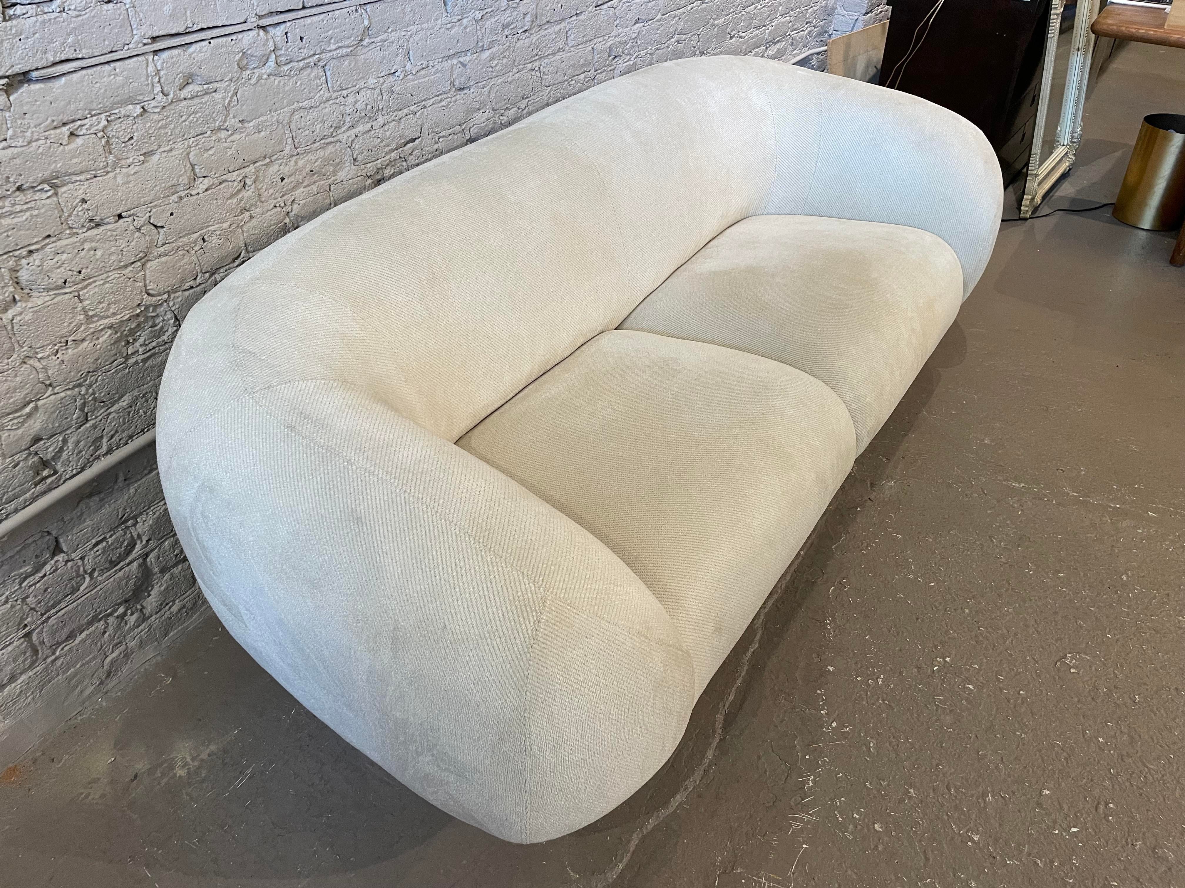 Directional Post Modern Sofa With Rounded Arms