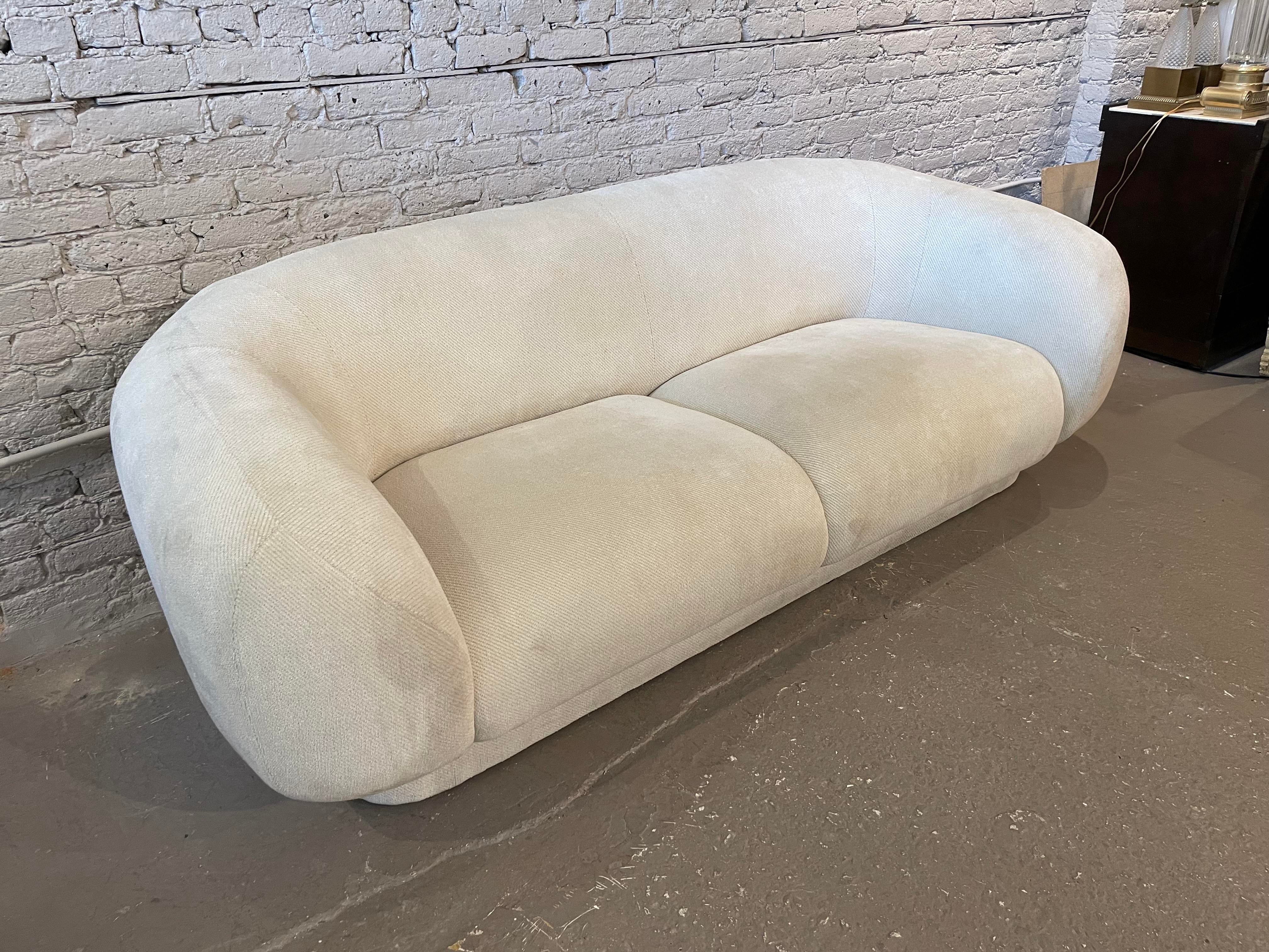 Directional Post Modern Sofa With Rounded Arms