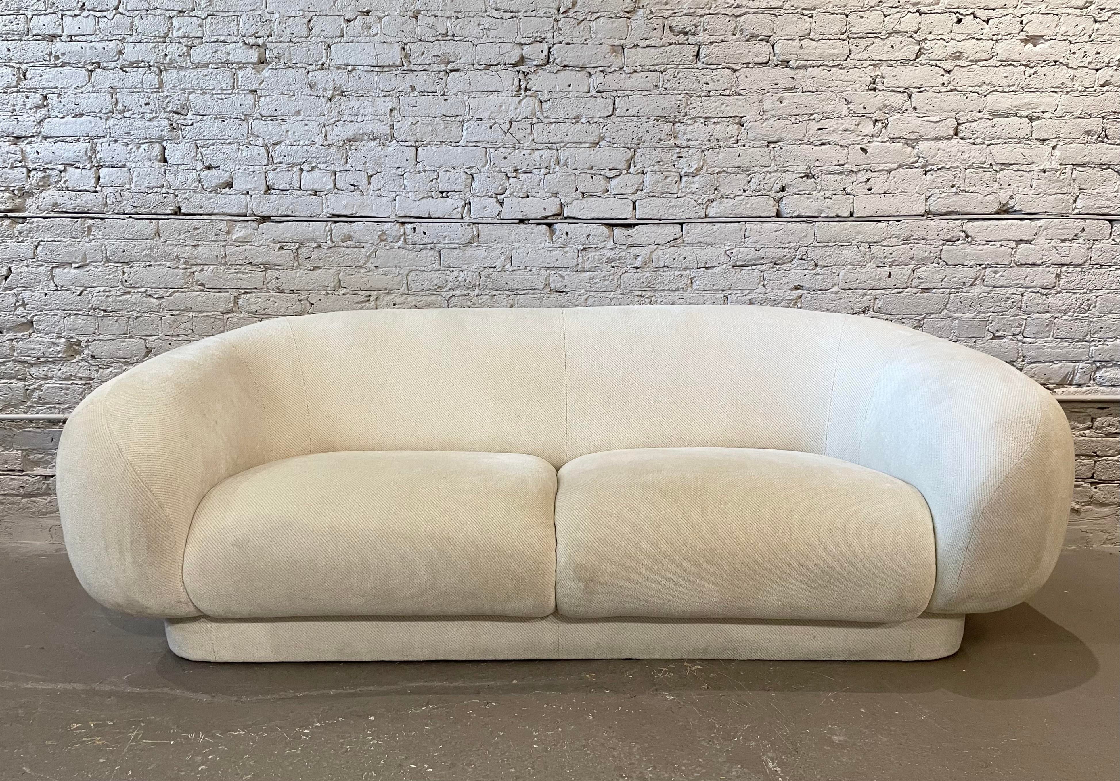 Directional Post Modern Sofa With Rounded Arms