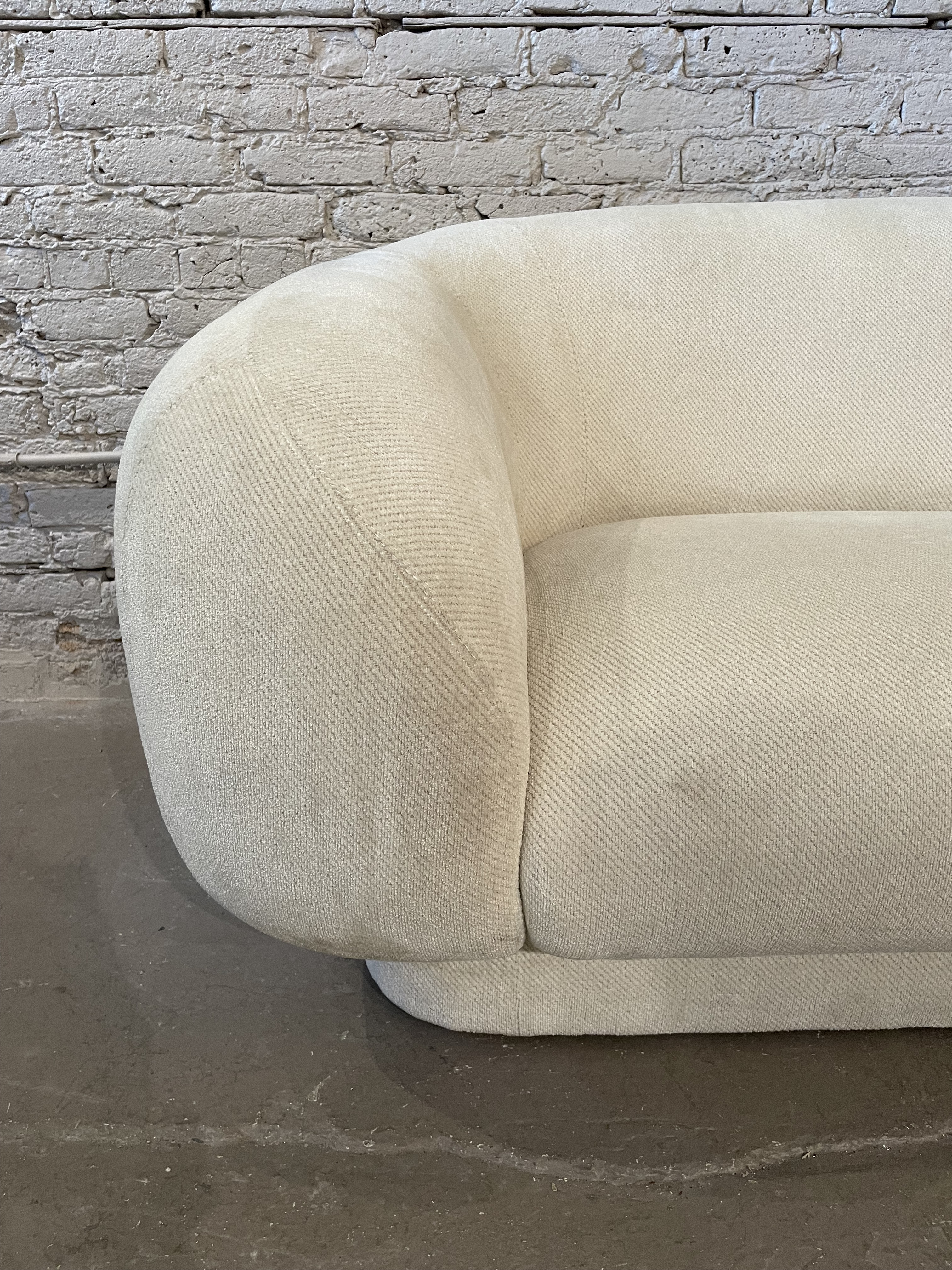 Directional Post Modern Sofa With Rounded Arms