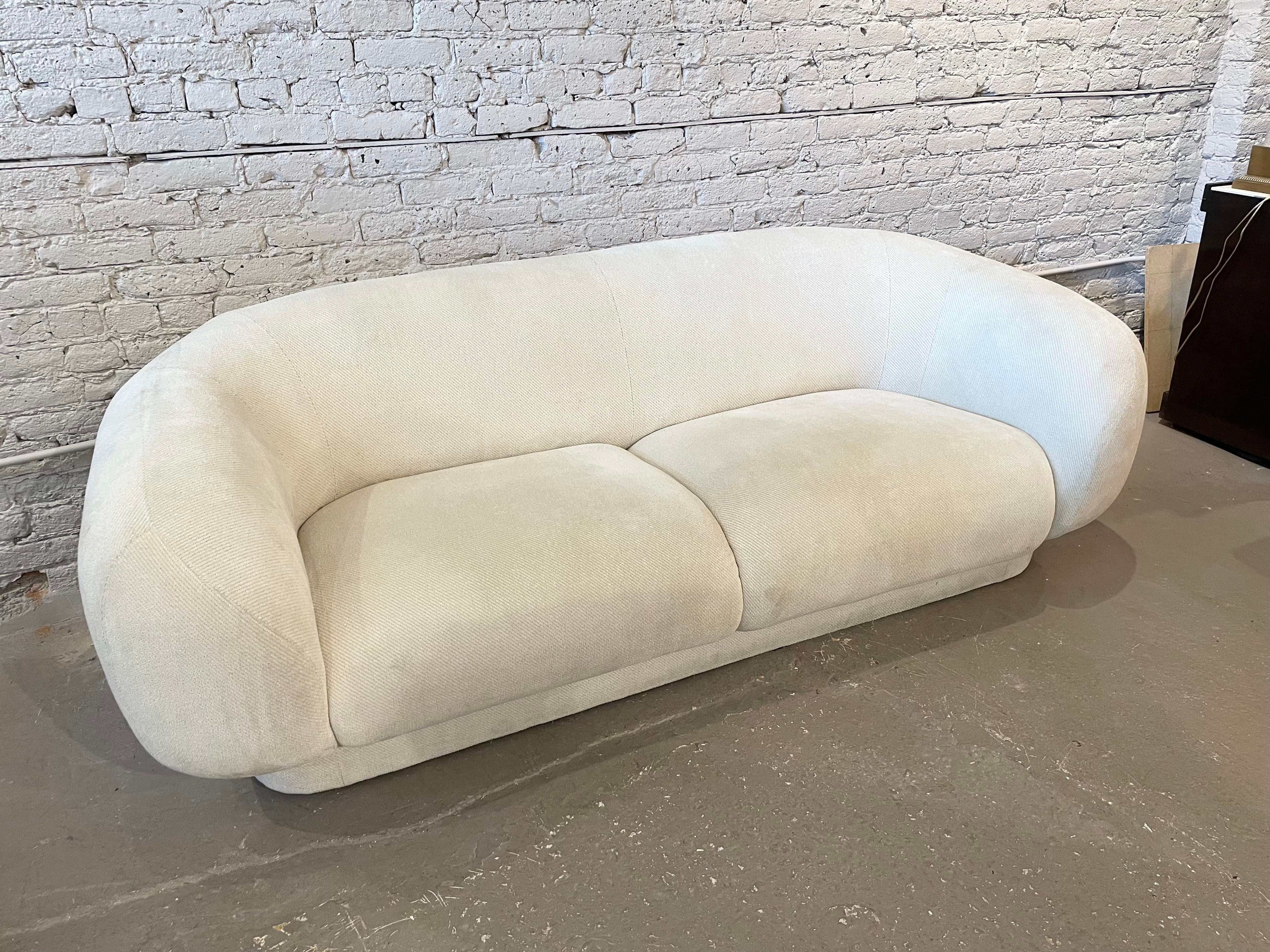 Directional Post Modern Sofa With Rounded Arms