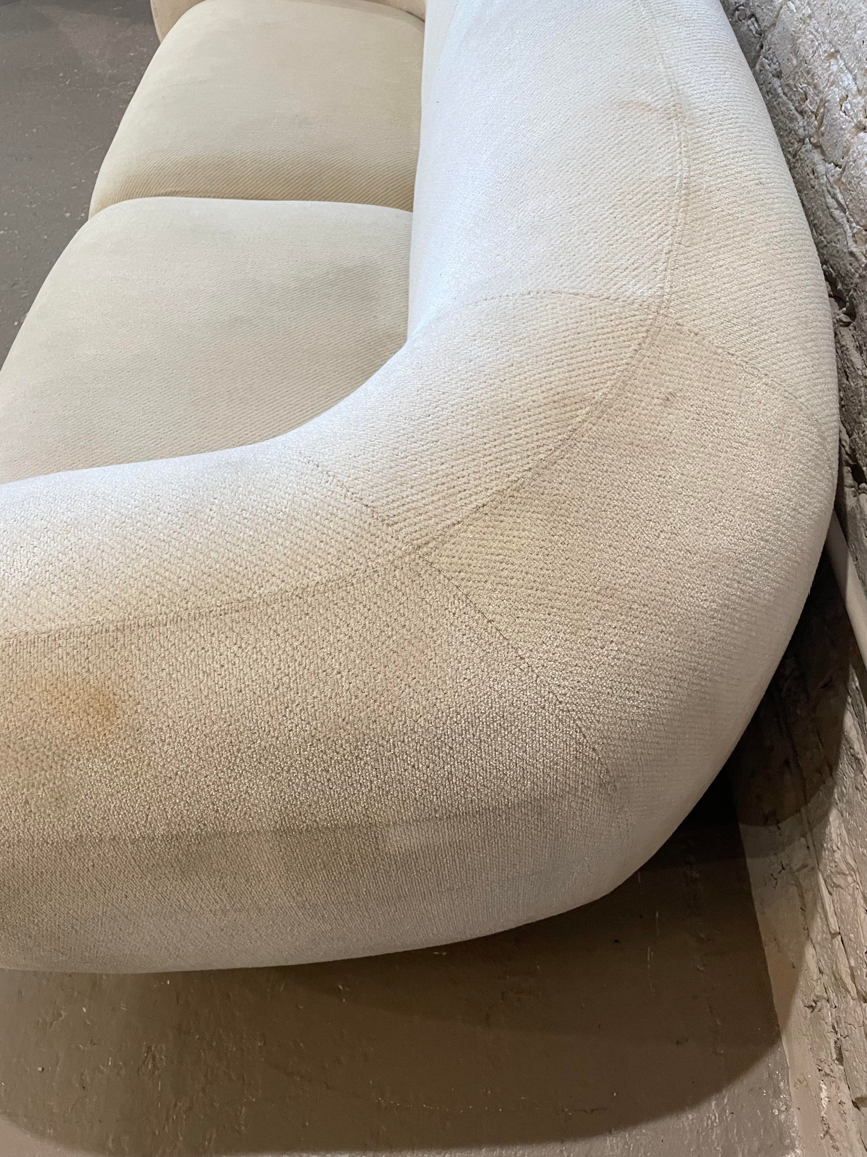 Directional Post Modern Sofa With Rounded Arms
