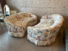 Load image into Gallery viewer, Drexel Heritage Curved Floral Sofas - a Pair
