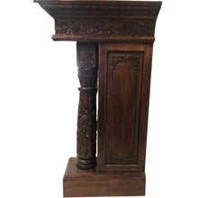 Load image into Gallery viewer, English Carved Mahogany Fireplace Mantel
