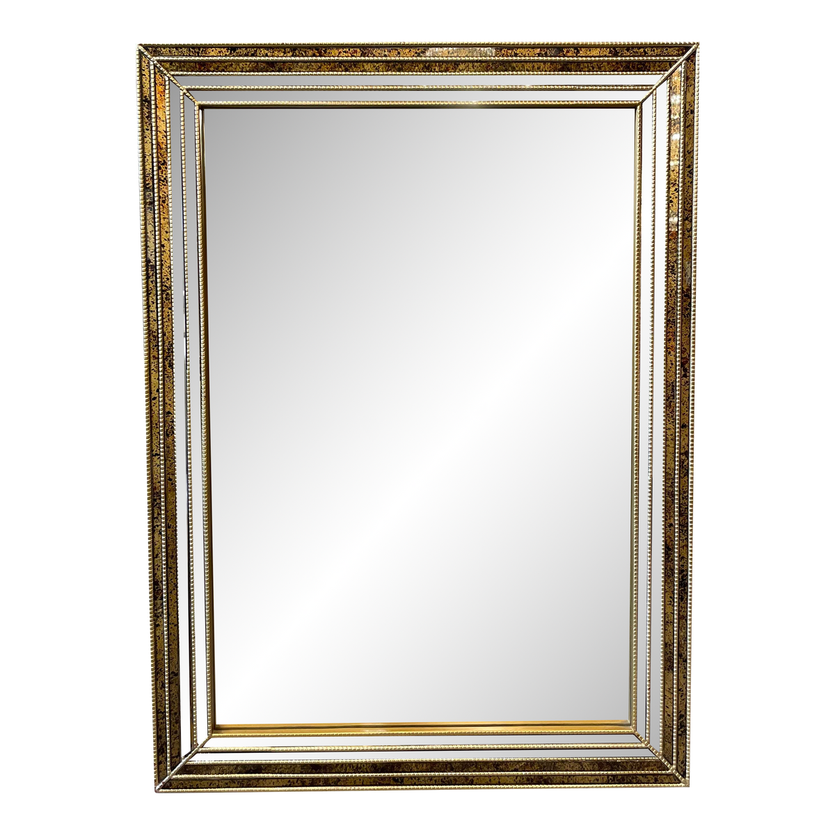 LaBarge Vintage Mirror 1980s Gold and Tortoise Curated by SG