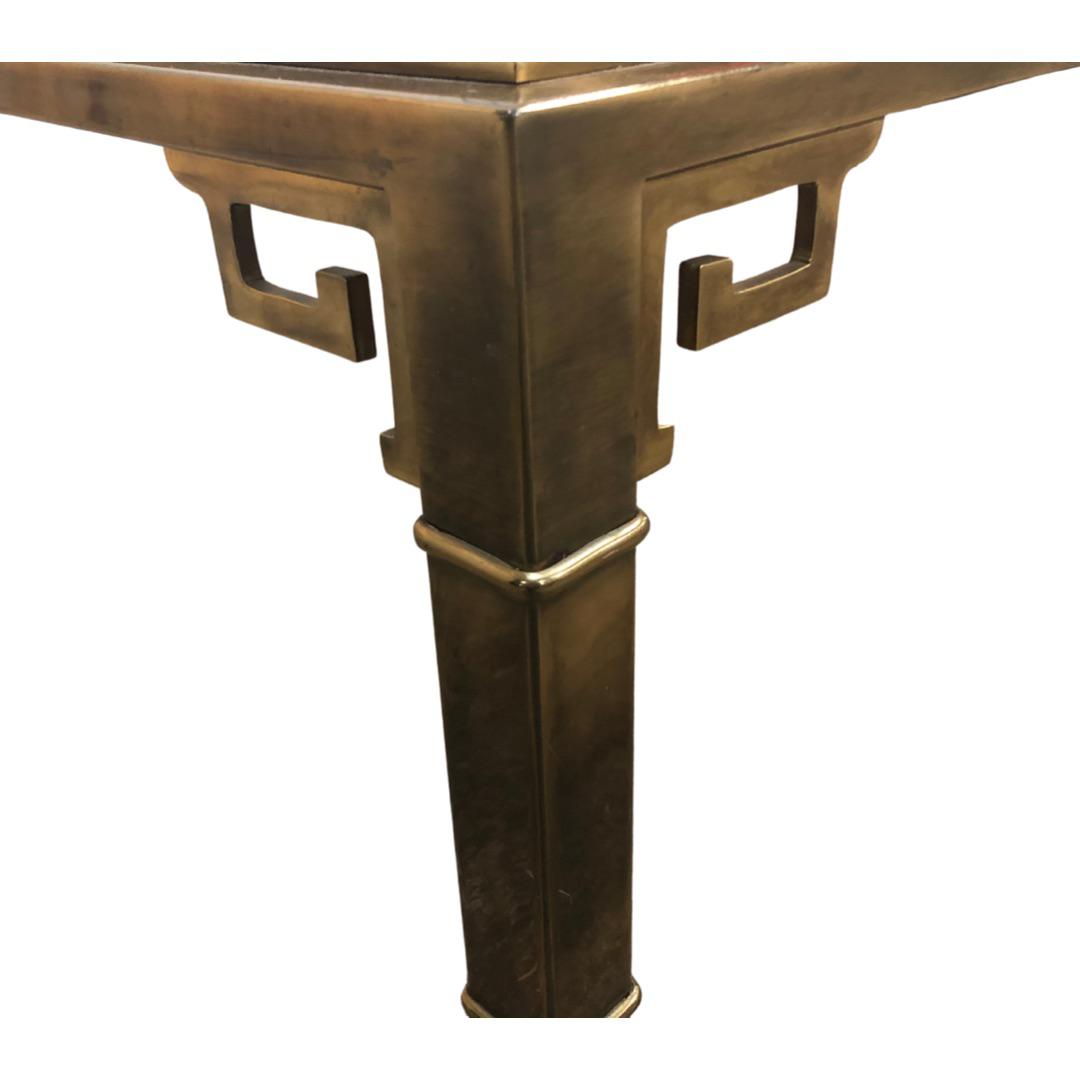 Mastercraft Greek Key Square Brass Coffee Table