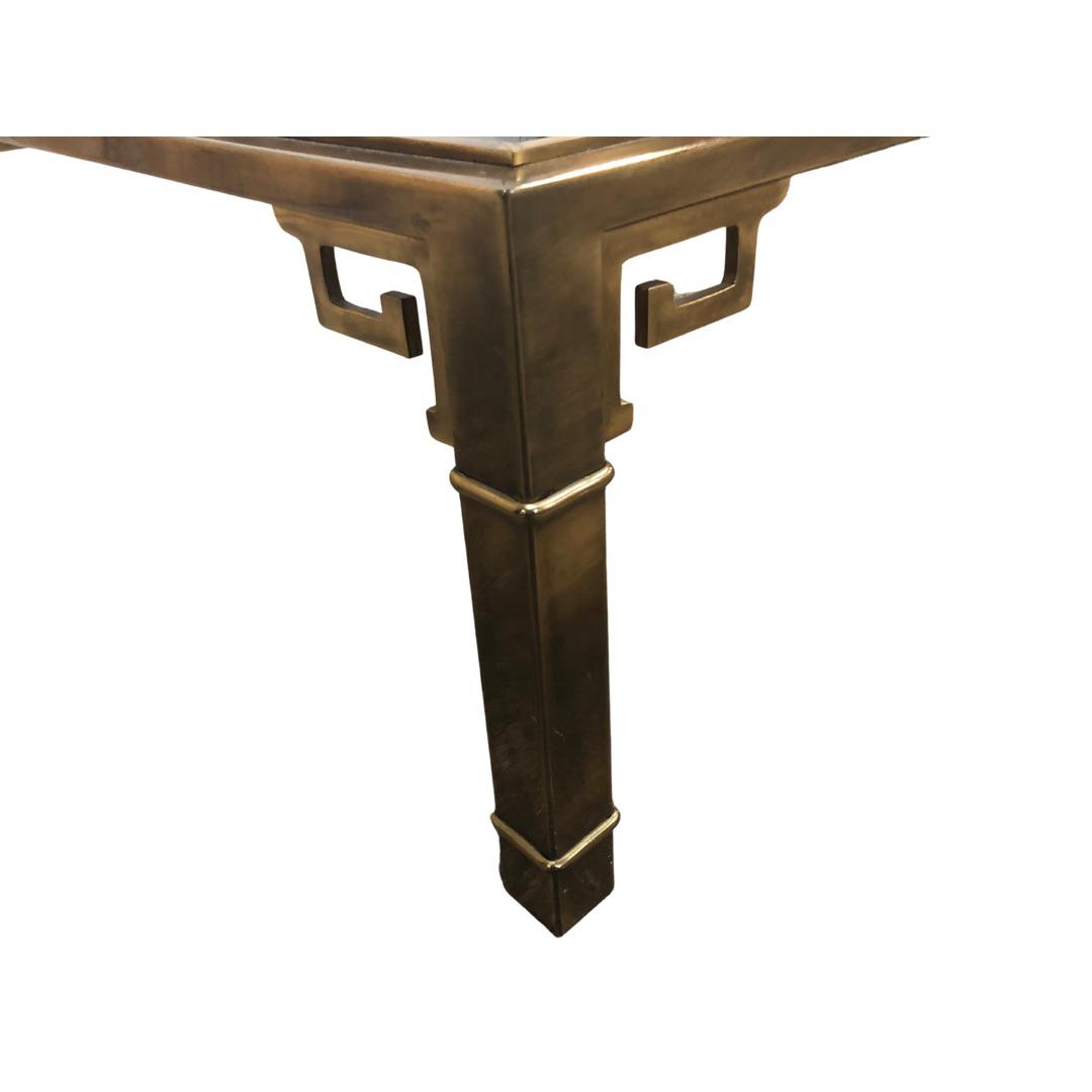Mastercraft Greek Key Square Brass Coffee Table