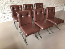Load image into Gallery viewer, Mid Century Chrome Dining Chairs - Set of 6
