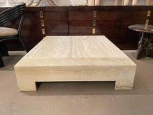 Load image into Gallery viewer, Postmodern Travertine Coffee Table With Ming Style Legs
