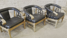 Load and play video in Gallery viewer, 1980s Vintage Horseshoe Chairs - Set of 3
