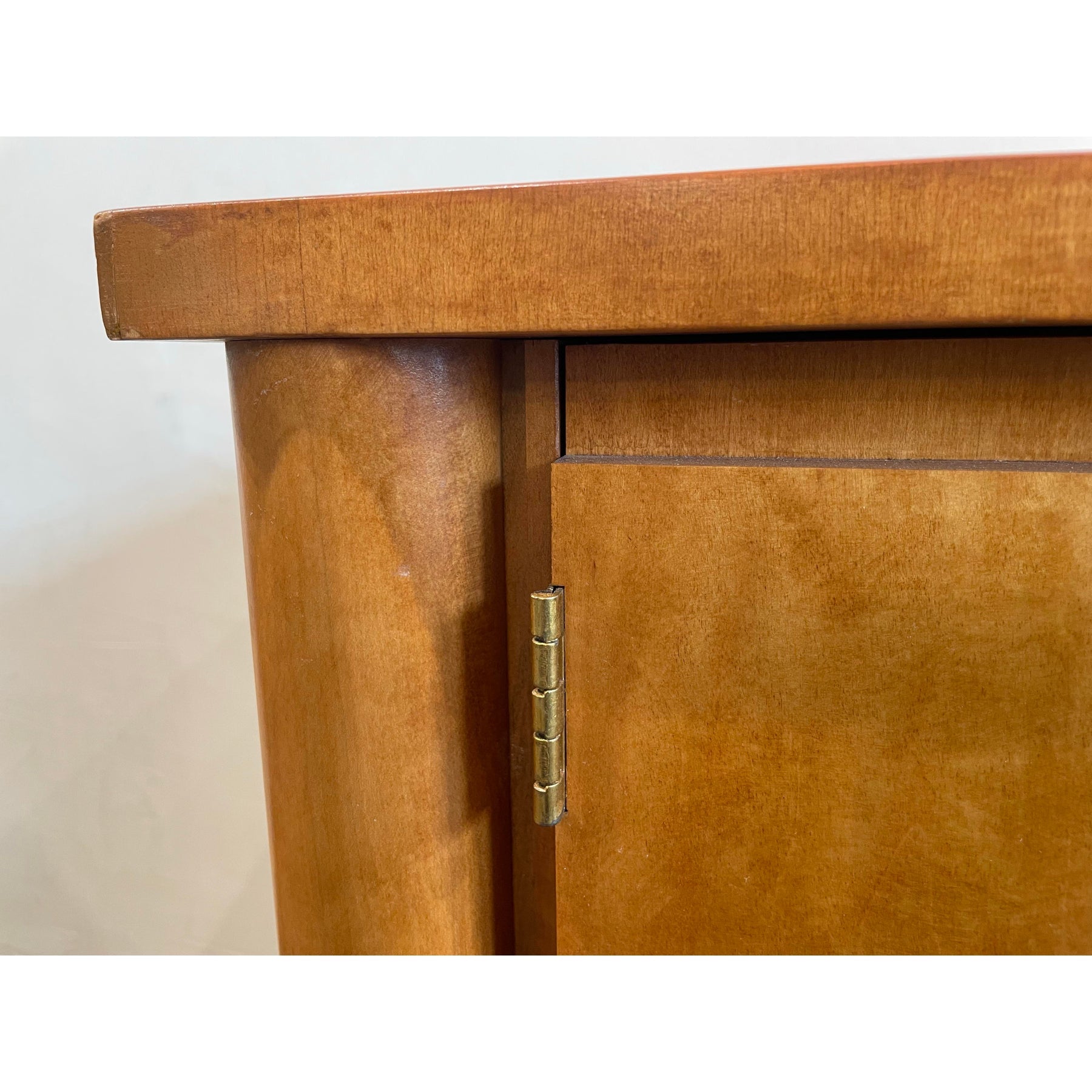 Vintage 1970s Hickory White Credenza Dresser Art Deco Style