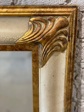 Cargar imagen en el visor de la galería, Vintage 1980s Gold Gilt and Milk Paint Mirror
