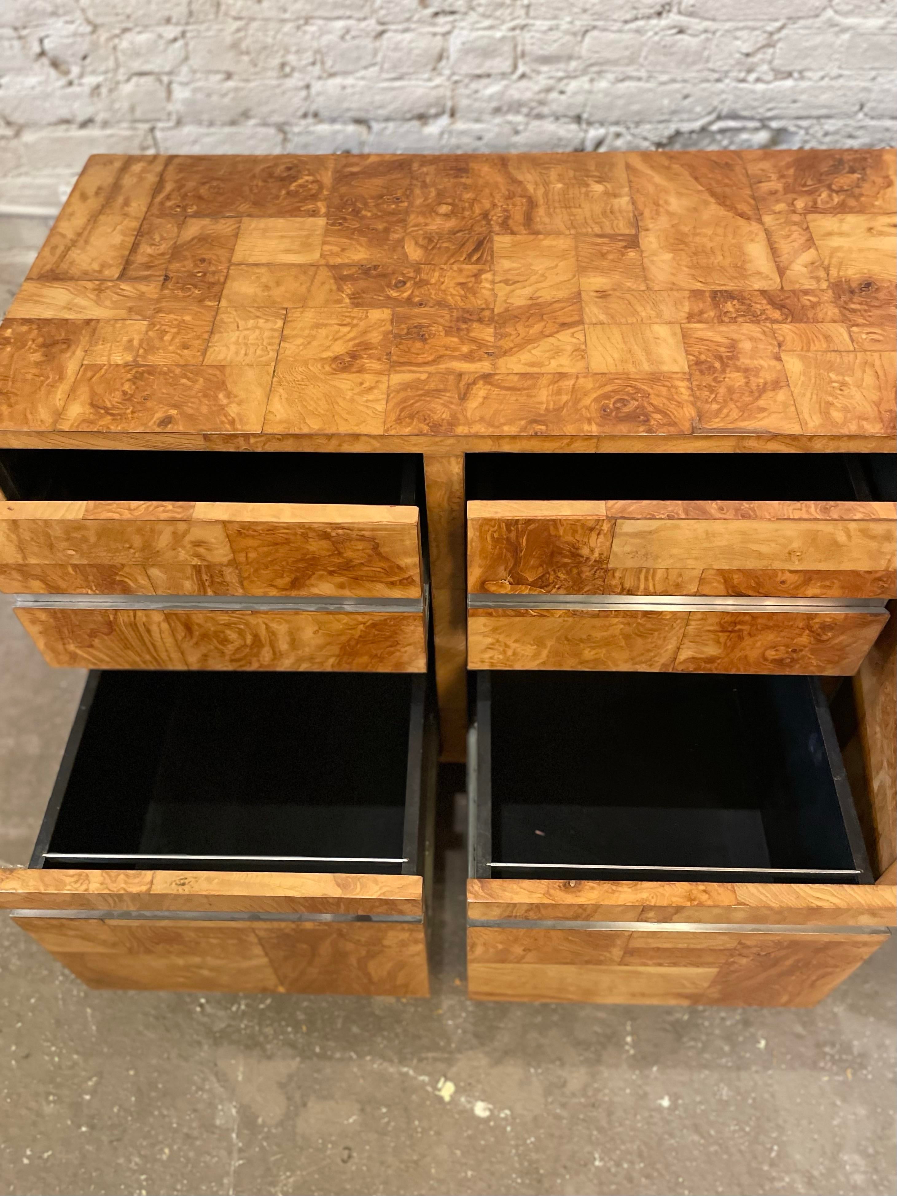 Vintage Credenza Dresser 1970s in the Manner of Milo Baughman