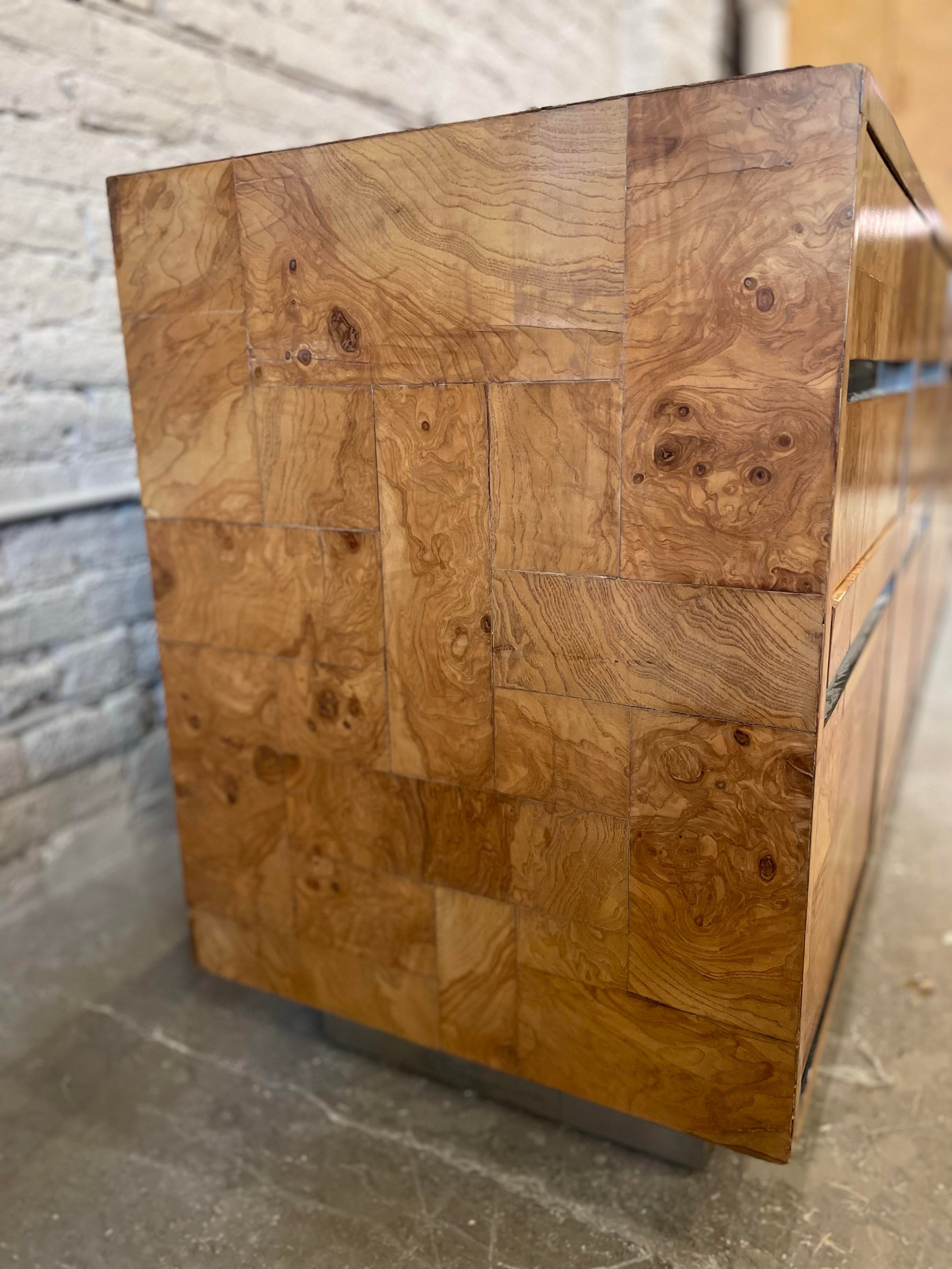 Vintage Credenza Dresser 1970s in the Manner of Milo Baughman