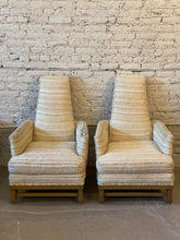 Load image into Gallery viewer, Vintage High Back Chairs - a Pair
