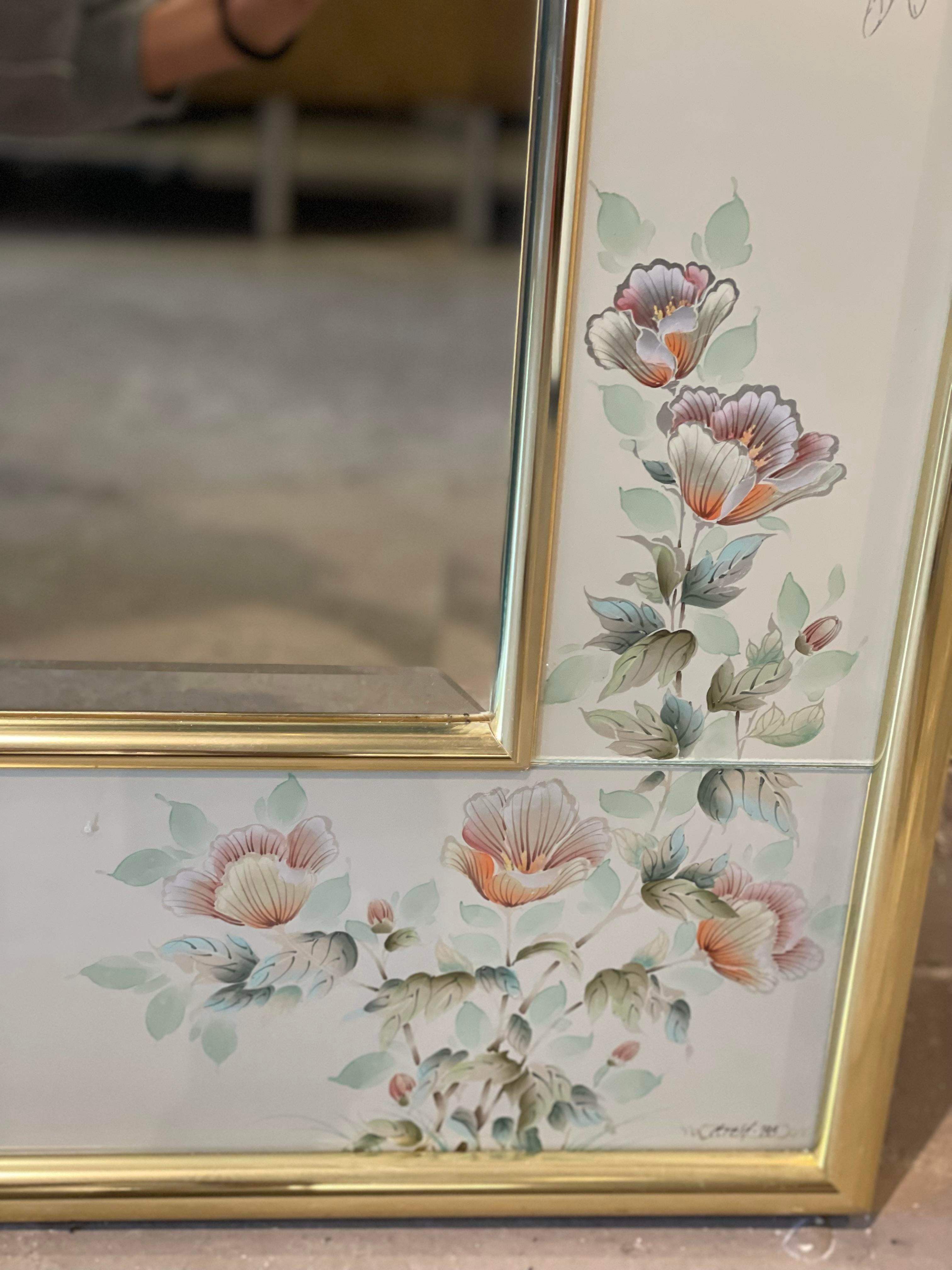 Vintage LaBarge Chinoiserie Mirror