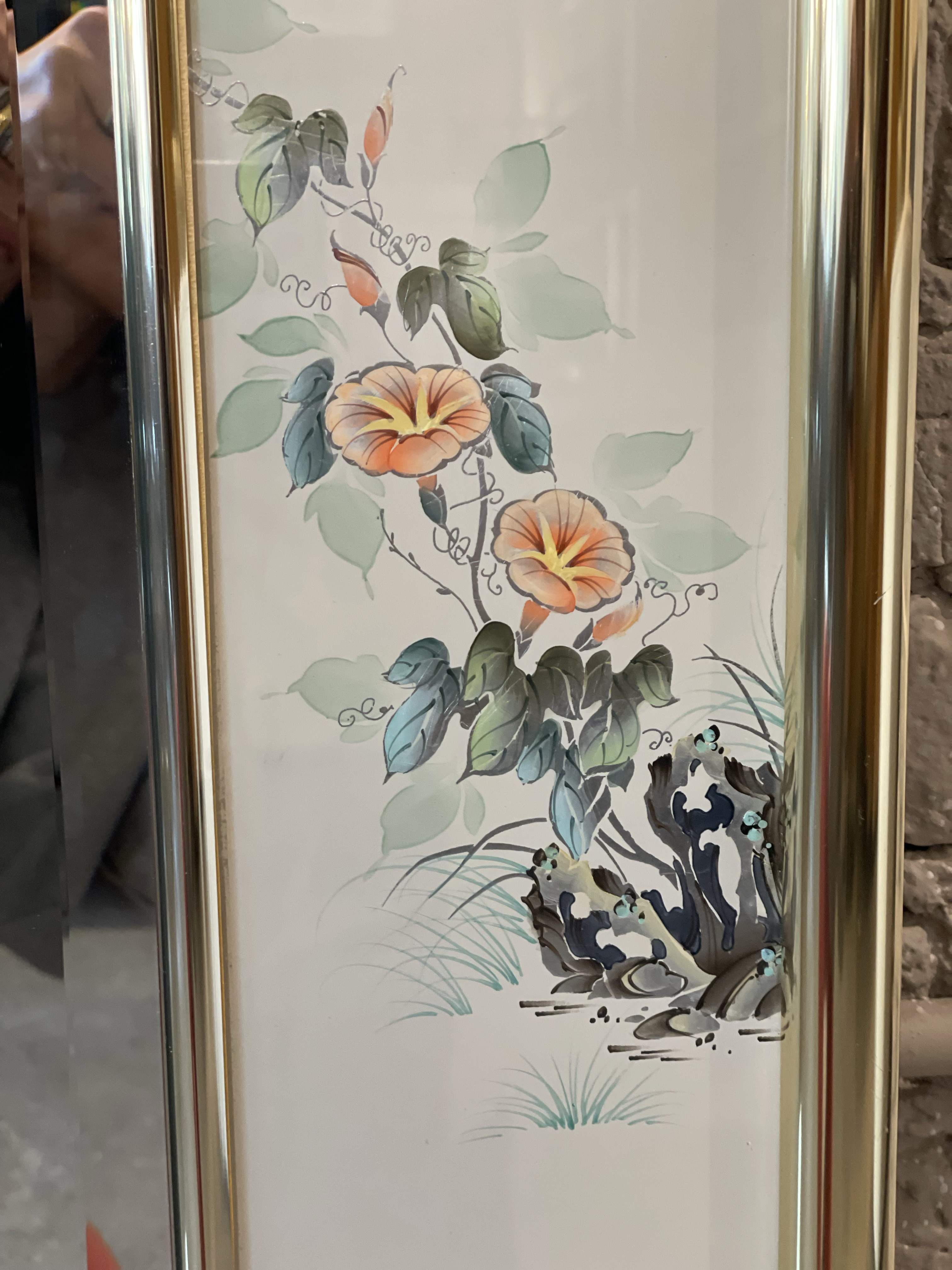 Vintage LaBarge Chinoiserie Mirror