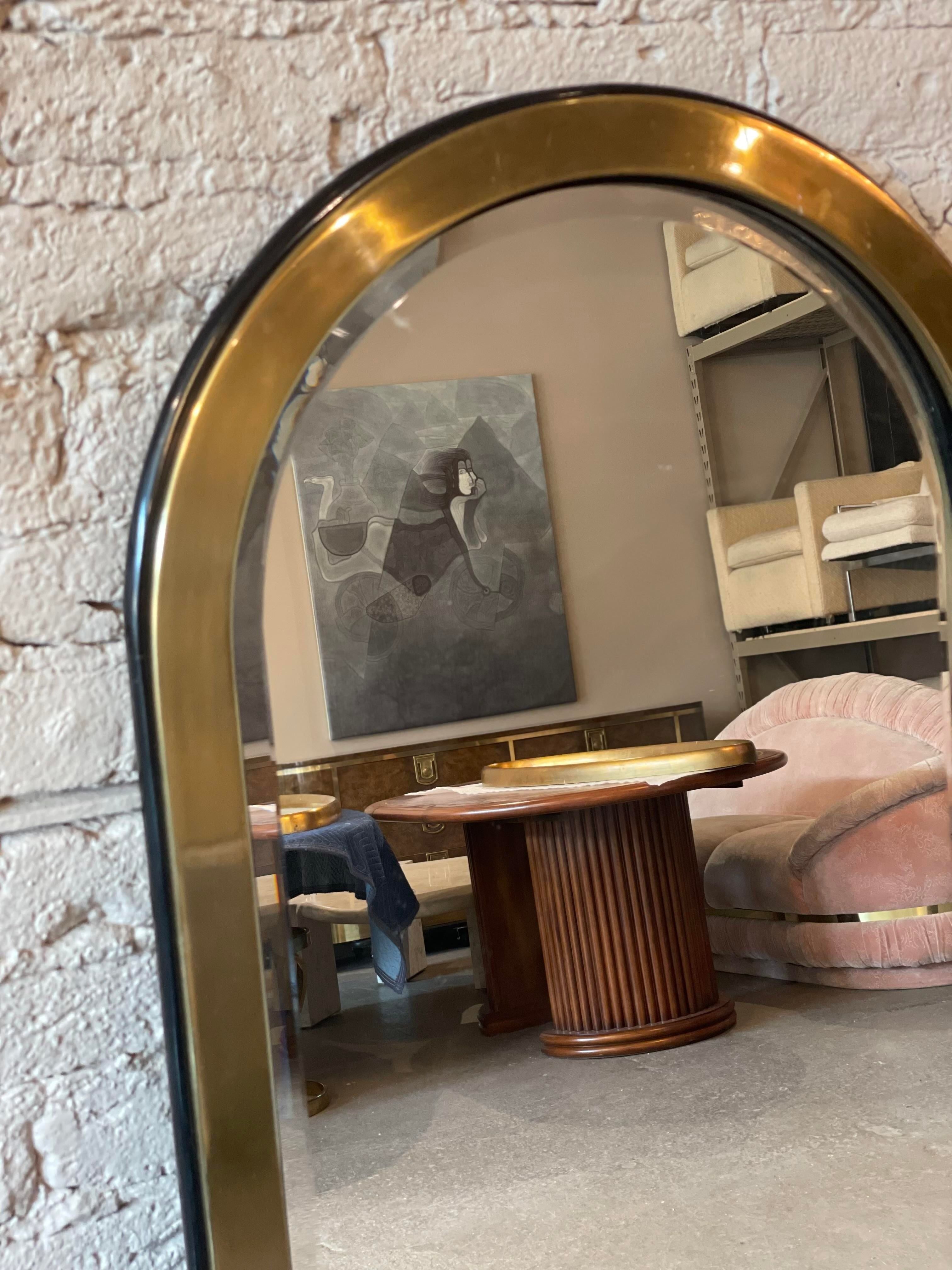 Vintage Mastercraft Brass Oval Mirror - a Pair