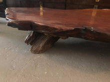 Load image into Gallery viewer, Vintage Redwood Burl Live Edge Nakashima Style Coffee Table
