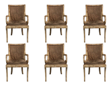 Cargar imagen en el visor de la galería, Vintage Wood Solid and Sturdy Dining Chairs - Set of 6
