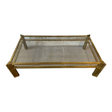 Load image into Gallery viewer, 1970s Mastercraft Brass and Beveled Glass Coffee Table
