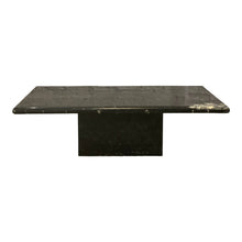 Load image into Gallery viewer, 1980s Nero Marquina Postmodern Black Marble Coffee Table
