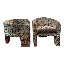 Load image into Gallery viewer, 1980s Postmodern 3 Leg Side Chairs - a Pair
