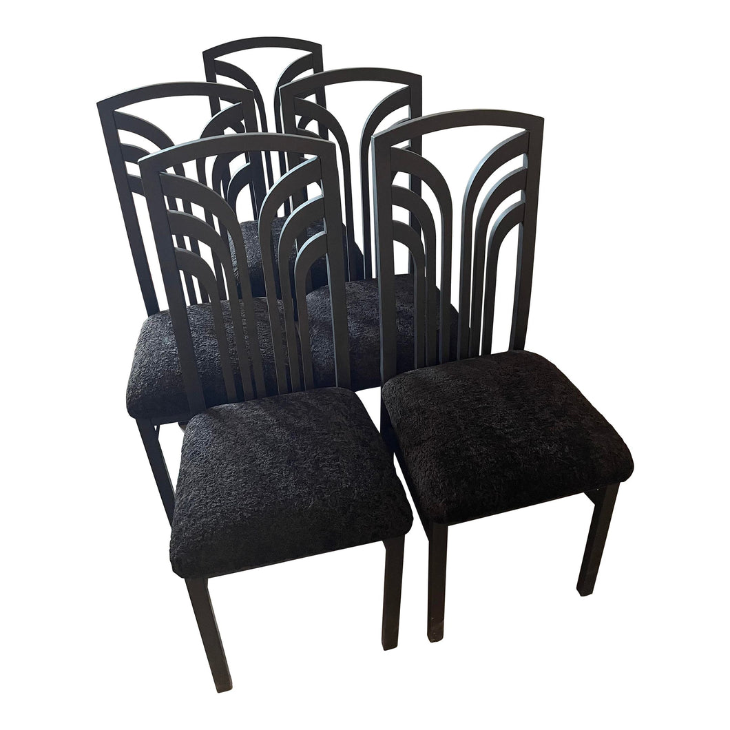 1980s Postmodern Dining Chairs - Set of 5