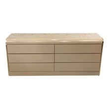 Load image into Gallery viewer, 1980s Taupe Lacquer and Brass Postmodern Dresser

