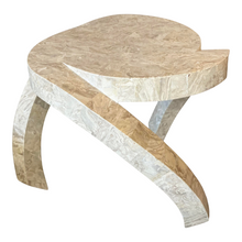Load image into Gallery viewer, 1980s Postmodern Tessellated Stone Side Table
