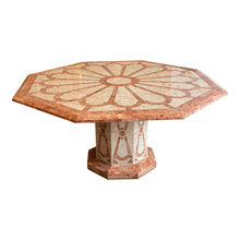 Load image into Gallery viewer, Maitland Smith Fossilized Coral Tessellated Stone Dining Table
