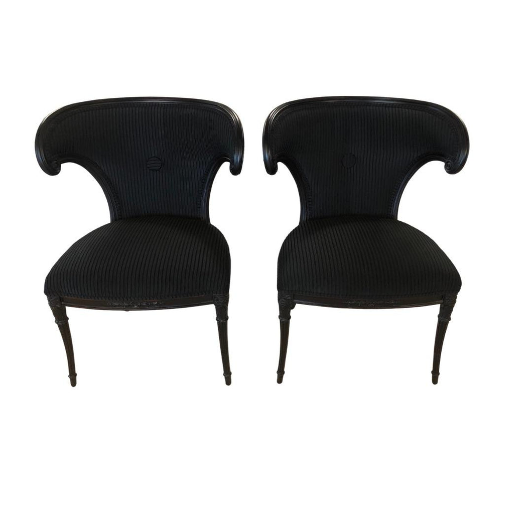 Antique Art Deco Original Rusnak Brothers Chairs - a Pair