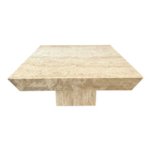 Load image into Gallery viewer, Postmodern Travertine Coffee Table With Angled Edge
