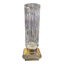 Load image into Gallery viewer, Vintage Brass and Crystal Vase
