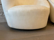 Cargar imagen en el visor de la galería, Vladimir Kagan Nautilus Corkscrew Swivel Chair - a Pair
