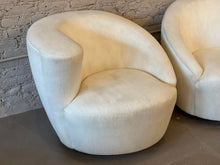 Cargar imagen en el visor de la galería, Vladimir Kagan Nautilus Corkscrew Swivel Chair - a Pair
